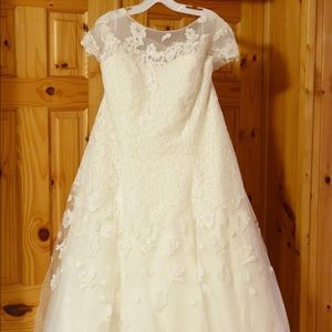 David’s Bridal GORGEOUS short wedding dress 20W